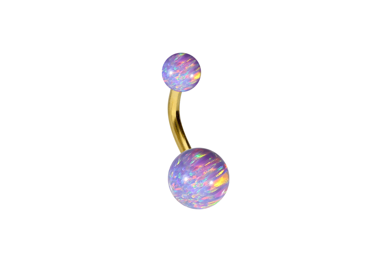 Chirurgenstahl Bananabell Piercing SYNTHETISCHE OPALE